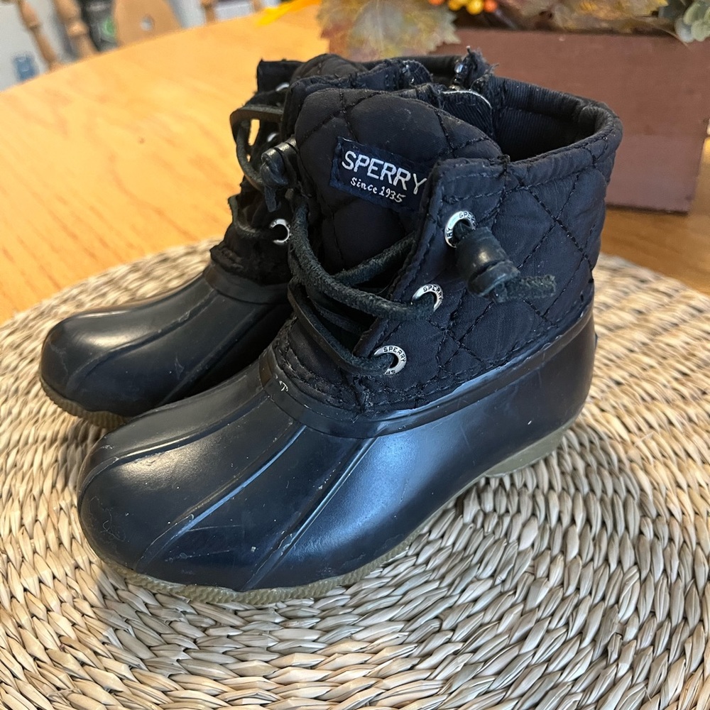 Toddler Sperry Duck Boots size 8